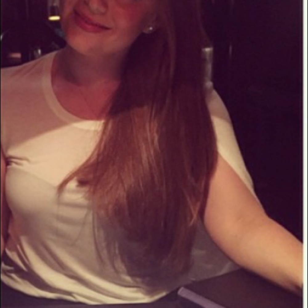 BCBG white cape t-shirt